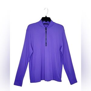GREYSON SIASCONSET 1/4 ZIP PULLOVER Purple Medium
